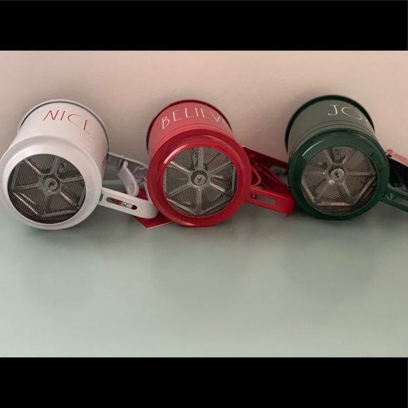 Rae Dunn Flour Sifter Set Joy Believe Nice NEW - Picture 3 of 8